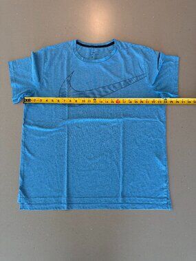 Mens Nike Dri Fit T-Shirt Light Blue Size XL